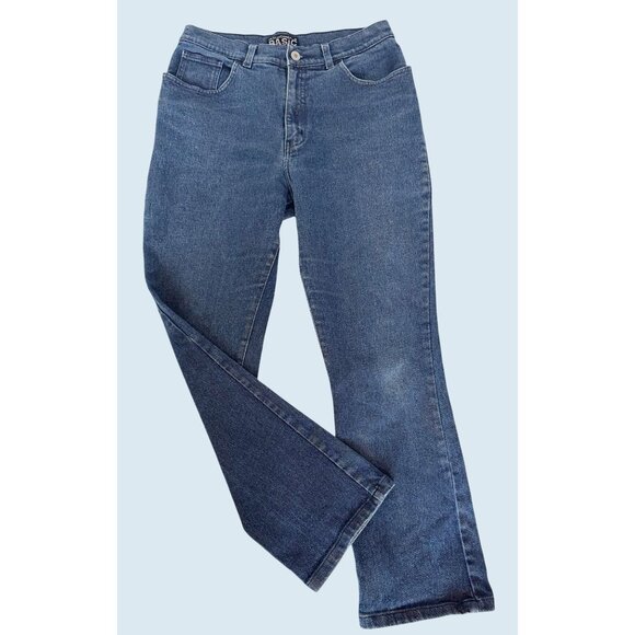 Vintage DOLCE & GABBANA Basic 90s / 00s Hi Rise Straight Leg Jean Sz 27 - Picture 1 of 7